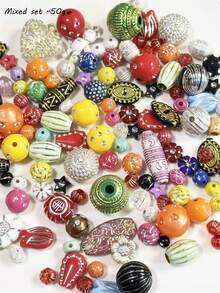 Vintage Baroque Acrylic Bead Handmade DIY Bead Material Mobile Phone Chain Bracelet Jewelry Decorative Accessories - Multicolor - View 20