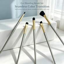 Gold-Plated Makeup Brush Set Eyeshadow Brush Nose Contour Brush Eyebrow Brush Highlighter Brush - Multicolor - View 8