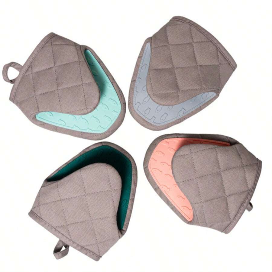 1pc Mutifunctional Slicone Oven Mits With Pot Holders - Anti-Scalding Kitchen Gloves For Plates Trays, And Bowis - RV Must Have Accessories - View 1
