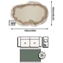 1PC Beige Abstract Line Border Pattern Living Room Rug, Modern Minimalist Wabi-Sabi Style Art Faux Cashmere Asymmetrical Wavy Shape Machine Washable Area Rug, Suitable For Daily Home/Housewarming/All Seasons Large Size Floor Mat, Aesthetic Home Decor - Multicolor - View 15