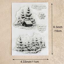 Christmas Clear Silicone Stamp, Cabin Fireplace Elk Snowman Forest Sleigh Holiday Quote Mixed Pattern For Scrapbooking, Card Making, Journal Album DIY Paper Craft Decor - SD-8 - View 31