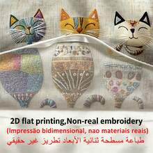 shangxia 1pc Simple & Fashionable Cat Pattern Decorative Pillow Cover, Suitable For Sofa, Chair, Bed, Car, Living Room, Office, Zippered Closure, Home Decor, Bedroom Decor, Holiday Decor, Party Decor (Pillow Insert Not Included) (Single-Sided Print) (No Embroidery) - Multicolor - View 3