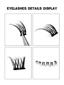 Asiteo 160 Pcs Bottom Lashes Faux Mink Lashes 6-8mm Mixed Length For Daily Makeup,For Beginners Easy To Use Salon-Quality Long-Lasting False Eyelash Extensions - C - View 3