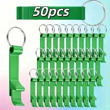 10/30/50/100pcs Customized Engraved Metal Bottle Opener Keychain - Can Engrave Name Or Text, Bulk Boxed, Perfect For Wedding, Birthday, Company Gift And Party Favor; Customizable - Multicolor - View 35