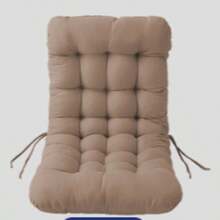 1pc Seat Cushion, Quick-Dry Waterproof, Multiple Colors Available - 21.65" Wide, 2.5" Thick, Ultra-Soft Material With Ties - Multicolor - View 8