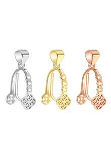 1pc New Style All-Season Jade Jadeite Large Size Detachable Peace Buckle Clip Buckle Pendant Accessory - Engraved Buckle - View 9