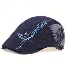 1 buah Topi Baret Pria dengan Motif Tengkorak, Topi Modis untuk Aktivitas Luar Ruangan, Topi Kasual Patchwork, Cocok untuk Perjalanan Musim Semi dan Gugur, Tahan Angin - beraneka warna - View 4