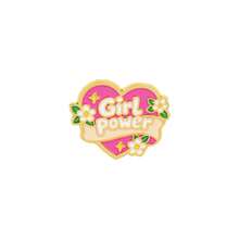 Girl Power Heart Enamel Pin, Cute Floral Pink Heart Metal Lapel Brooch, Inspirational Badge For Backpack Jacket Hat, Lovely Gift For Friends - Pink - View 14