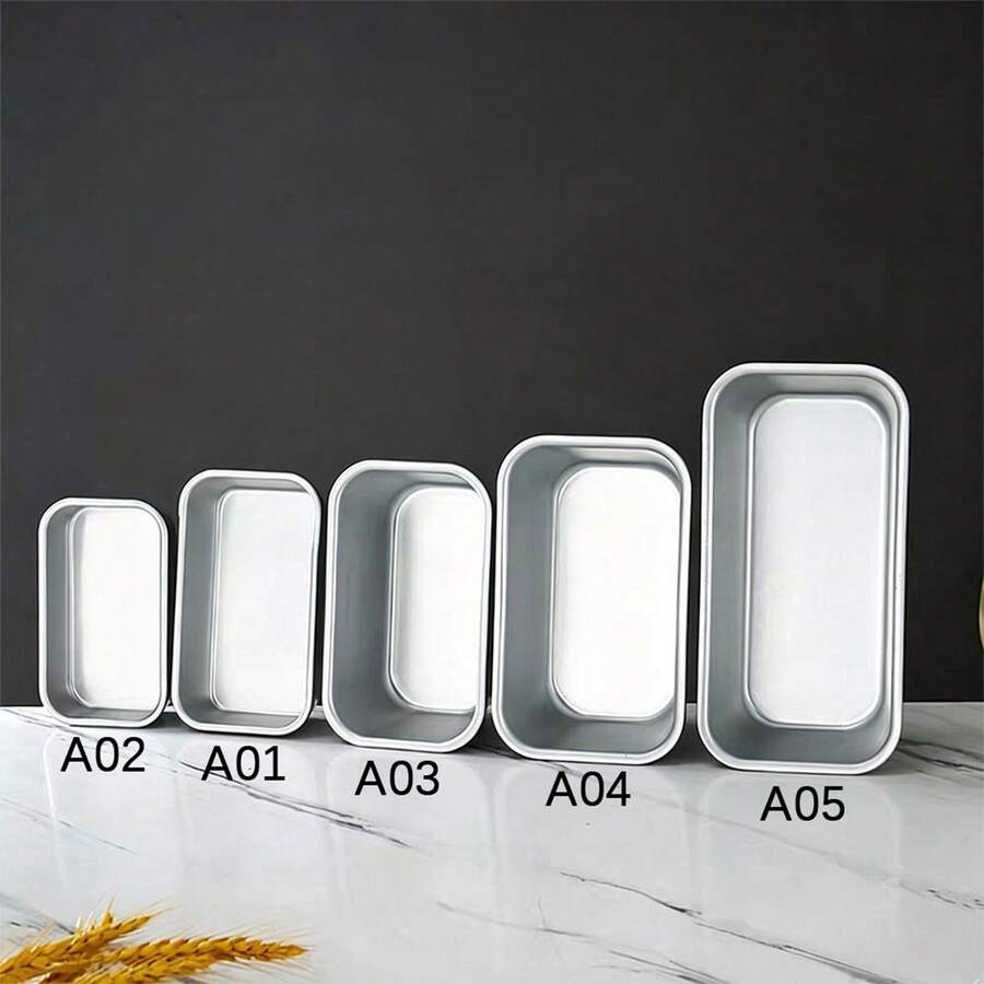 Khuôn nướng hình chữ nhật 4/5/6/7 inch, khay nướng đa năng bằng nhôm chống dính, dùng cho lò nướng nhiệt độ cao để nướng bánh mì và bánh ngọt hình chữ nhật, dụng cụ làm bánh nhà bếp cho lễ Eid Al-Adha, Eid Al-Fitr, Giáng Sinh và Valentine
