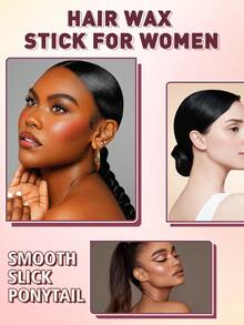Goiple 75g Styling Wax Stick, Suitable For Smoothing Hair, Taming Frizzy And Unruly Edges, Non-Greasy, Long-Lasting Hold, Creating Smooth Ponytail And Bun Hairstyles, Suitable For All Hair Types - White - View 8