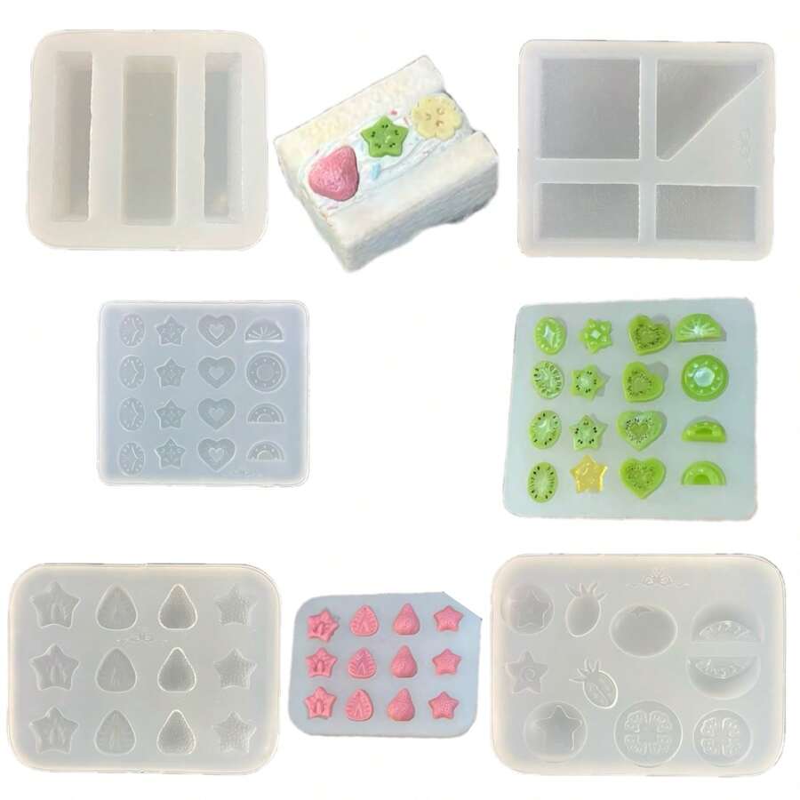 Fruit Sandwich Bread Toast Resin Casting Mold Silicone Mold Accessories ...