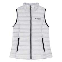 Columbia Women's Outdoor Casual Autumn/Winter Warm Heat-Reflective Comfortable Stand Collar Down Vest - White - View 4