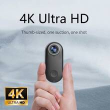 4K Mini Body Camera, 123° Wide Angle Lens Thumb Action Camera, Wearable Camera, 360° Rotatable Clip, Portable POV Camera, Magnetic Chest/Vlog/Bicycle Mount, Wi-Fi, APP, Waterproof (1000mAh) - View 10