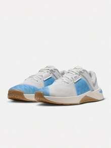 Women's W NIKE METCON 10 Training Shoes Low-Top HQ2620-104 - Blue and White - View 3