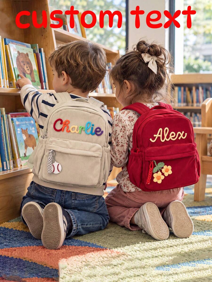 Personalized Mini Kids Backpack – Custom Name Small Toddler Bag ...