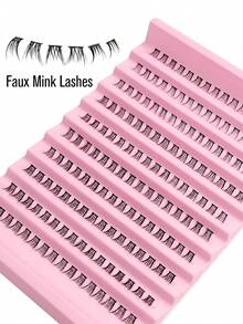 Asiteo 160 Pcs Bottom Lashes Faux Mink Lashes 6-8mm Mixed Length For Daily Makeup,For Beginners Easy To Use Salon-Quality Long-Lasting False Eyelash Extensions - C - View 6