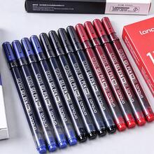 12pcs/10pcs/9pcs/6pcs/3pcs/2pcs/1PC Languo Multi-Color Large Capacity Gel Pens, 0.5mm ST Tip Quick Drying Ink, Black For Writing, Red For Marking, Blue For Revision, School Exam Note-Taking & Office Signature Stationery > - Blue Ink Fearless - View 14