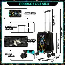 16Inch Girls Luggage Case Set 3PCS Hardside Luggage With Spinner Wheels Boys Carry On Luggage With Neck Pillow - Kids' Suitcase - View 4