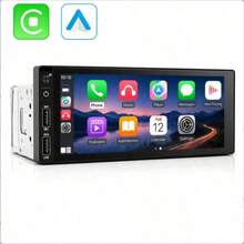 VENBES 6.86 Inch 1DIN Wired CarPlay Car Player, Bluetooth Touchscreen MP5 Head Unit, Supports FM Radio, USB/AUX, Optional Steering Wheel Control And 8-LED Backup Camera - Main Unit - View 14