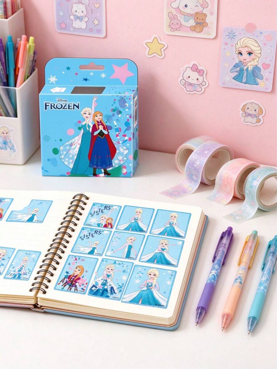200PCS Disney Frozen Stickers, Cute Cartoon Paper Sticker Roll ...