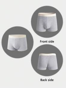 Norcotton 6pcs Men's Colorblock Casual Daily Boxer Briefs - Multicolor - View 2