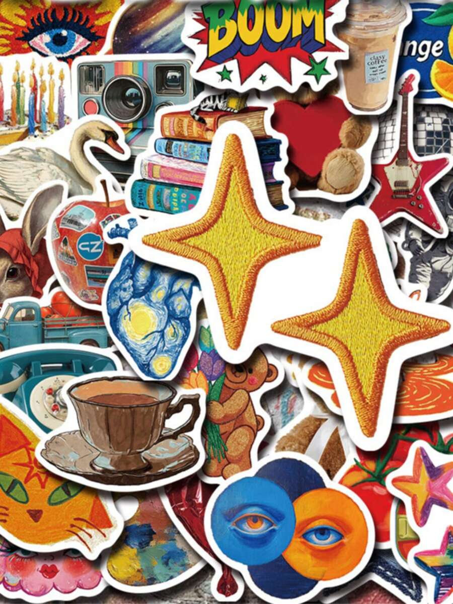 50PCS Vintage Y2K Stickers Cartoon Graffiti Stickers Stickers Aesthetic ...