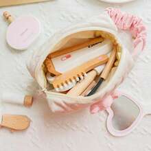 Wooden Pretend Play Princess Makeup Bag Toy Set For Kids, Small Makeup Kit, Birthday Gift For Girls - Multicolor - View 5