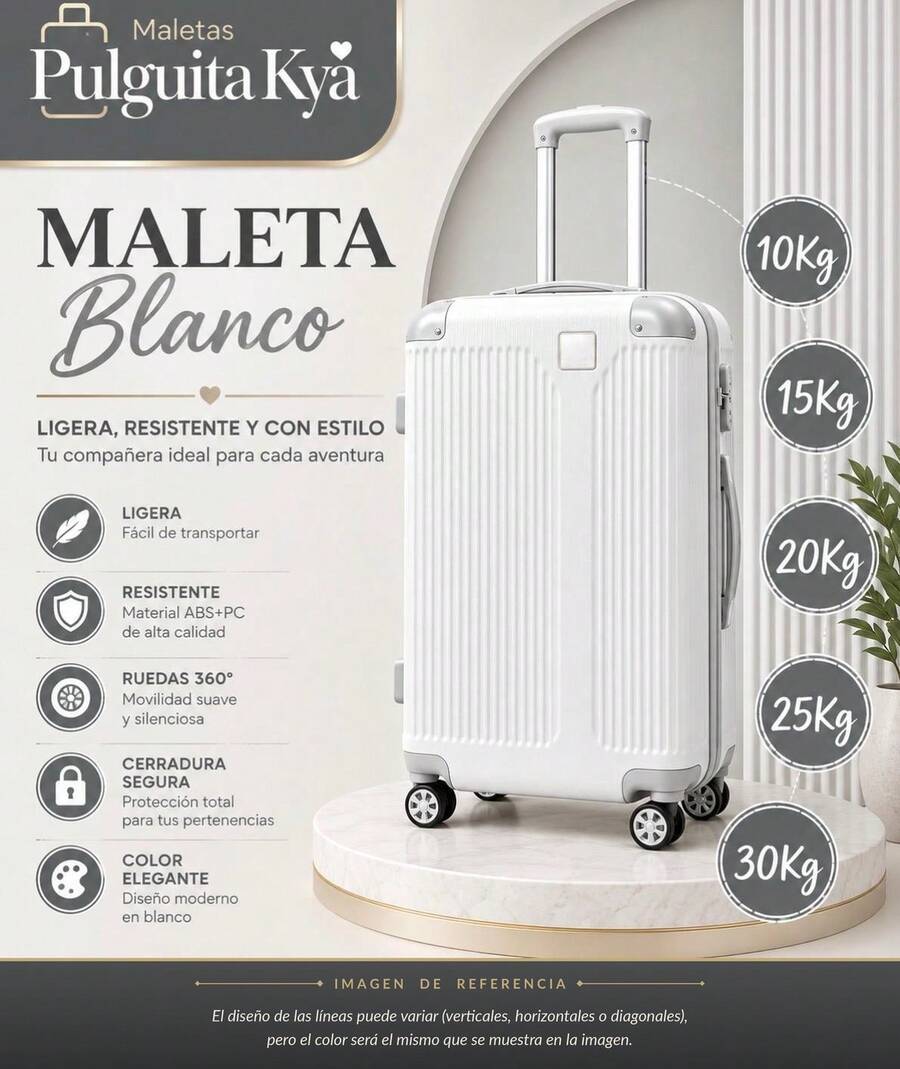 Suitcases - White - View 1