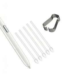 S Pen-spetsbytesverktygssats kompatibel med Galaxy Tab S6 Lite S7 FE S8 S22 S23 S21 Ultra Note 10 Note 20-serien, inkluderar spetstillbehör - Vitt - Visa 2