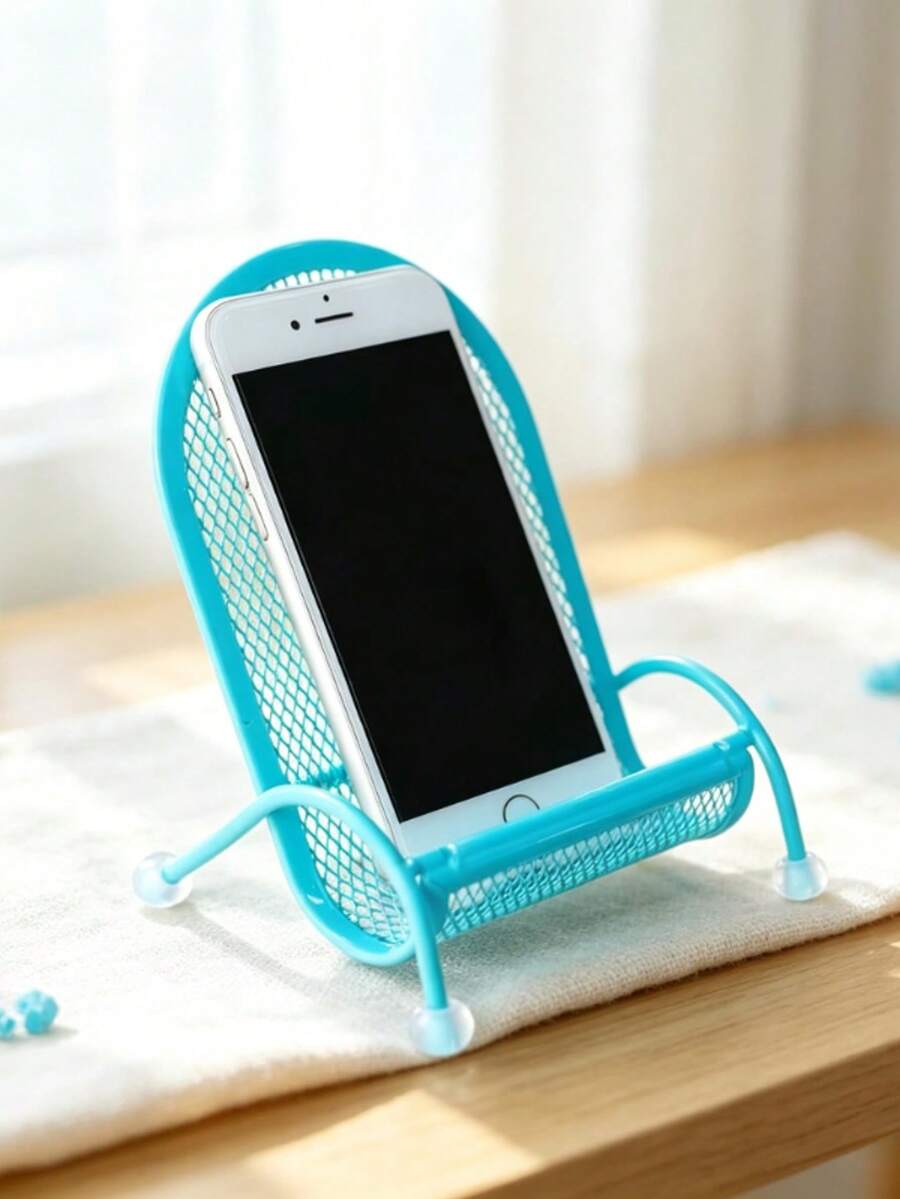 Cute Chair Phone Stand Universal Slouchy Desktop Phone Base Stable Weighted Anti-Slip Bedside Holder Compatible With IPhone And Android Smartphones - Multicolor - View 1