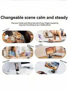 360 Degree Rotatable Phone Holder, Adjustable And Foldable Desktop Stand, Random Styles, Sturdy Desk Additions For All Phones - Multicolor - View 10