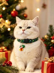 Christmas Cat Collar, Adjustable Kitten/Puppy Collar With Cute Christmas Decorations And Bell, Pet Holiday Costume Accessory, Suitable For Small Cats And Dogs, Christmas Gift - Multicolor - View 18