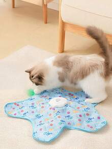 Hide And Seek Interactive Cat Toy, 1200mAh Battery, Moving Hidden Teaser Wand, Auto-Charging Indoor Kitten Exercise Kicker - Multicolor - View 5