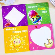 60pcs Student Lunch Box Style Sticky Notes, Cute & Inspirational, Filled With Affection, Suitable For Male And Female Students - Multicolor - View 7