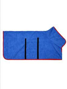 Pet Bathrobe Dog Absorbent Bathing Robe Ultra-Fine Fiber Quick-Dry Towel Clothing Full Body Wrap-Around Stand Collar Hook And Loop Wearable Drying Robe Blue-Green Suitable For 4-14kg Small Dogs Golden Retriever Teddy Corgi Cats After Bathing Drying Anti-Shedding Fast Absorption - Multicolor - View 10