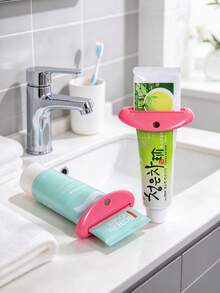 5pcs Toothpaste Squeezer, Manual Toothpaste Tube Clip, Plastic Toothpaste Tube Roller, Suitable For Bathroom, Facial Cream Cosmetic Tube Squeezer Tool, Multiple Colors - Multicolor - View 6