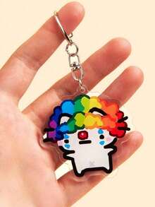 20-Piece Set Of Cute Cat Acrylic Keychains-Perfect As Decorative Charms For Bags, Car Keys, And More. - Multicolor - View 3