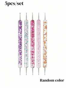 5/3/1pcs Double-Ended Nail Art Dotting Tool Set - Multicolor - View 8
