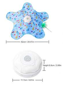 Hide And Seek Interactive Cat Toy, 1200mAh Battery, Moving Hidden Teaser Wand, Auto-Charging Indoor Kitten Exercise Kicker - Multicolor - View 8