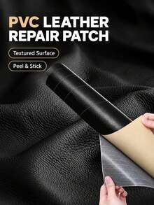 PVC Leather Repair Roll, Tool-Free Faux Leather Restorer Fabric For Sofa Couch Car Seat Furniture Bag, Lychee Texture Vinyl Upholstery Fixing Sheet, Anti-Scratch Non-Fading DIY Repair - Multiple Styles and Colors - View 2
