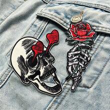 2-3 PCS Combination Punk Style Embroidery Patch Iron On Patches For Clothing Thermoadhesive Patches On Clothes Tarot Applique DIY Sewing Decorate Badges - Colorful - View 19