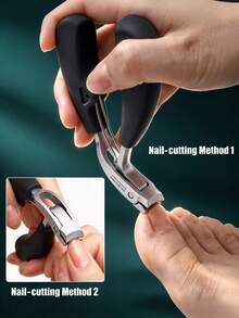 G31 PRO Curved Head Toenail Clippers 2Pcs, Extra Large Opening Heavy Duty Nail Cutter For Thick Nails - Black - View 6