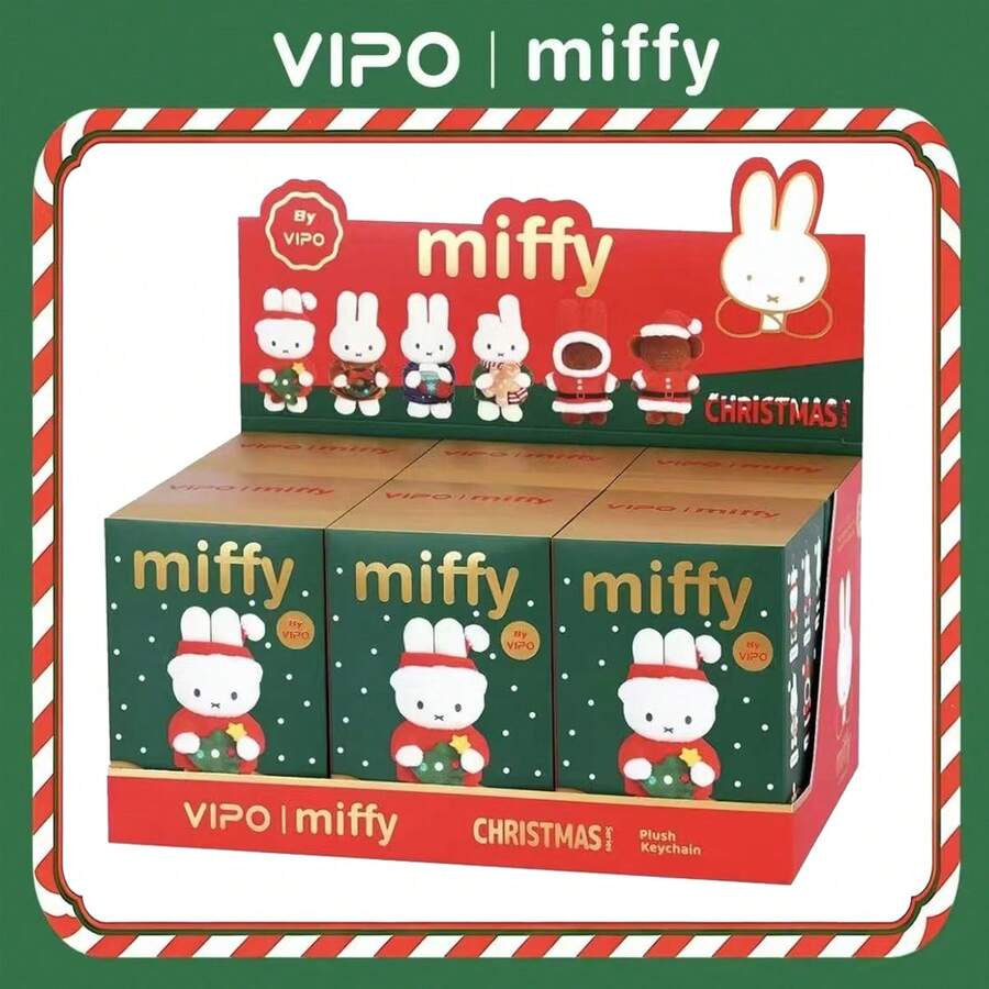VIPO | MIFFY Winter Collection – Christmas Plush Ornament Blind Box (Miffy Rabbit Doll) – Christmas Gift - Multicolor - View 1