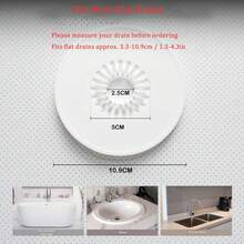 1pc Universal 2-In-1 Kitchen Sink And Sink Drain Plug, With Premium Silicone Filter, Anti-Clogging Pop-Up Drain Plug, Suitable For Bathtub, Shower And Sink Hair Catcher - Multiple Styles - View 3