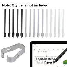 S Pen-spetsbytesverktygssats kompatibel med Galaxy Tab S6 Lite S7 FE S8 S22 S23 S21 Ultra Note 10 Note 20-serien, inkluderar spetstillbehör - Vitt - Visa 7