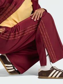 Adidas Originals Women's FB L CHECK TP Woven Long Pants LH9996 - Burgundy - View 4