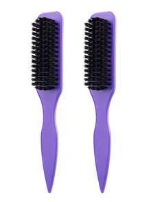 5pcs Leopard Print Tail Comb & Brush Set, Made Of Soft Bristles And ABS Material, Can Smoothen Hair, Suitable For Home And Salon Hair Care And Styling, Travel, Detangling - Multicolor - View 45