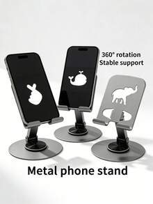 360 Degree Rotatable Phone Holder, Adjustable And Foldable Desktop Stand, Random Styles, Sturdy Desk Additions For All Phones - Multicolor - View 6