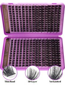 640/544/384/100pcs Single Cluster False Eyelashes, Eyelash Book, Cluster False Eyelashes, DIY Eyelash Extensions, Cluster False Eyelashes, Single Cluster False Eyelashes, False Eyelashes - DD - View 7