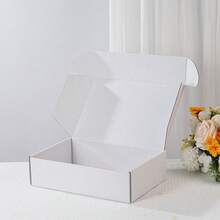 10pcs/Set Courier Packaging Boxes, Corrugated Paper Boxes, Postal Cartons, Gift Boxes, Suitable For Small Businesses And Personal Parcel Shipping - White - View 27